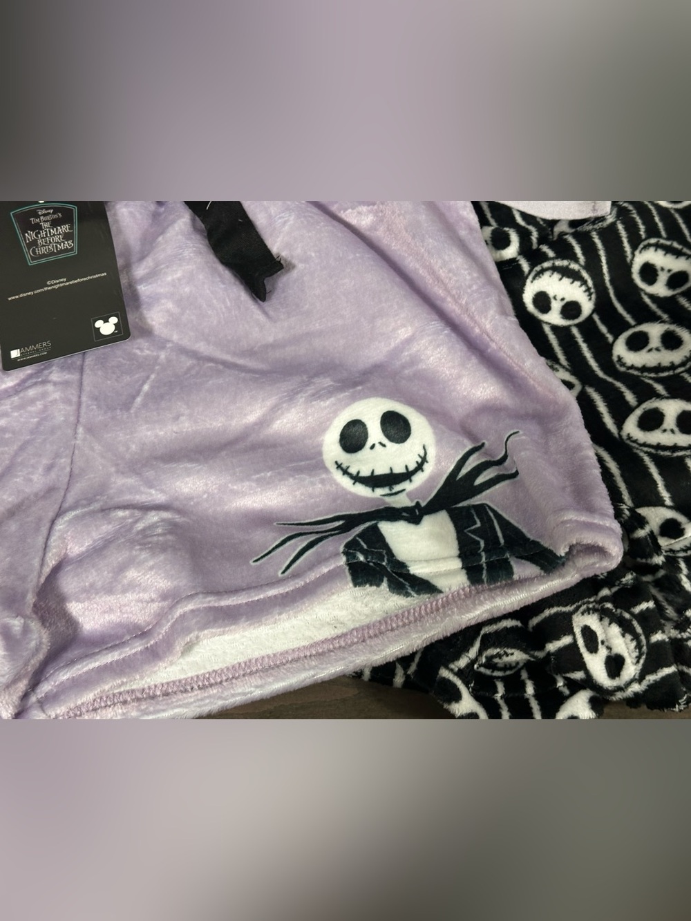 NWT Nightmare Before Christmas 2 pairs fleece sleep shorts